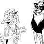 Kitara the wolfhound - Robin the funny doggy