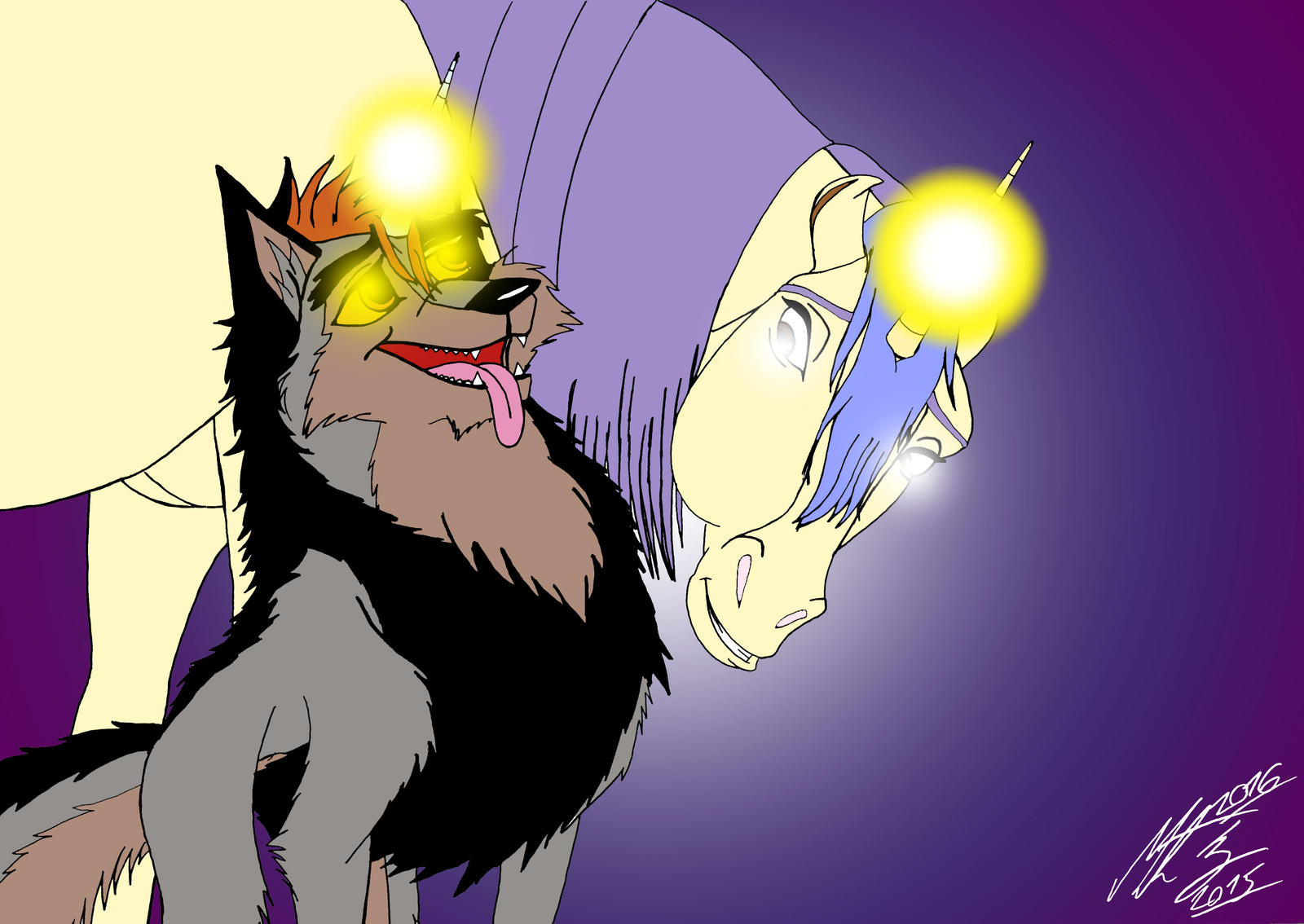 Kitara the wolfhound - Kitara and the Unicorn