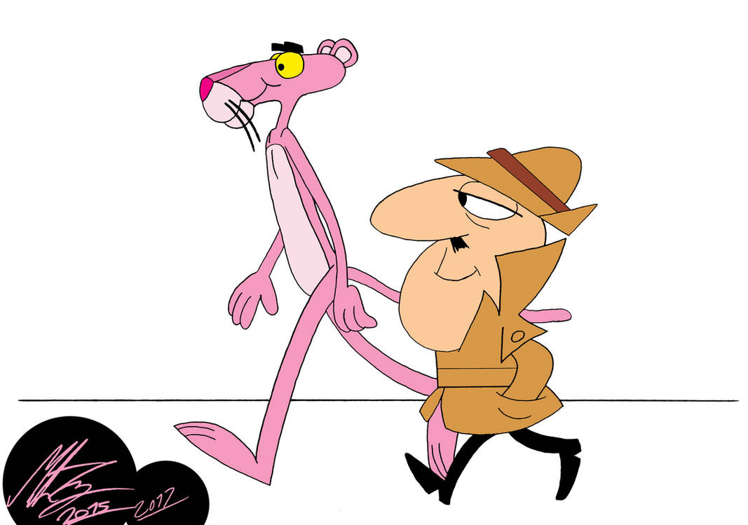 Pink panther watch cartoon. Pink Panther Inspector. Розовая пантера герои мультика.