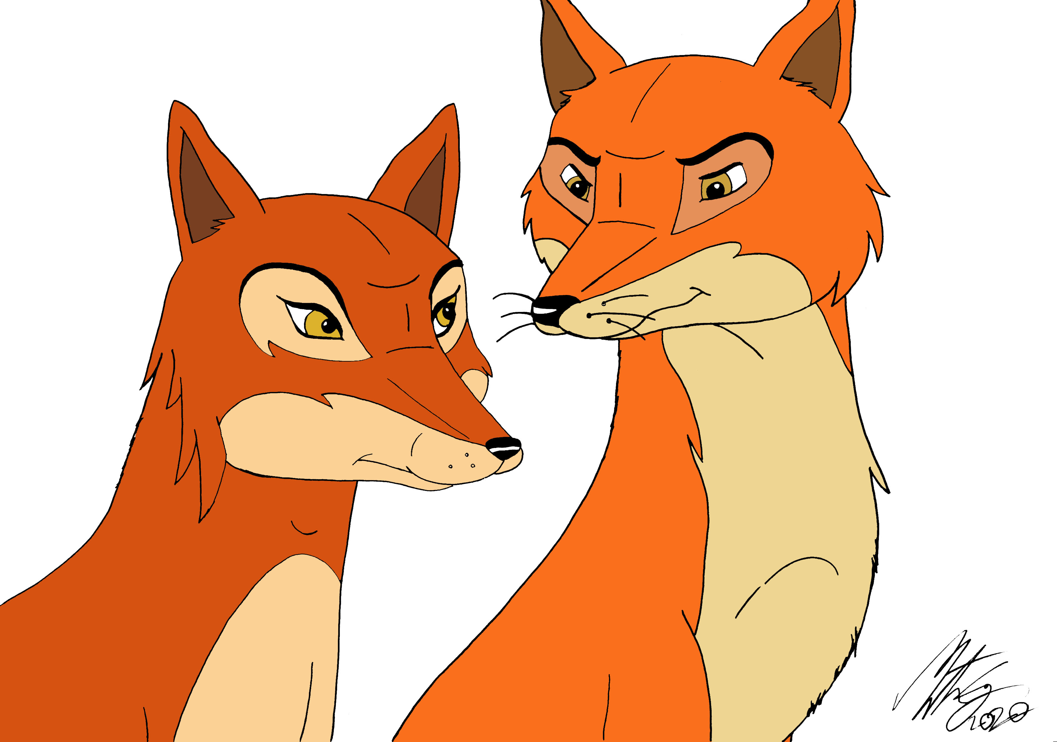 The Animals of Farthing Wood - Vixen and Fox by MortenEng21 on DeviantArt