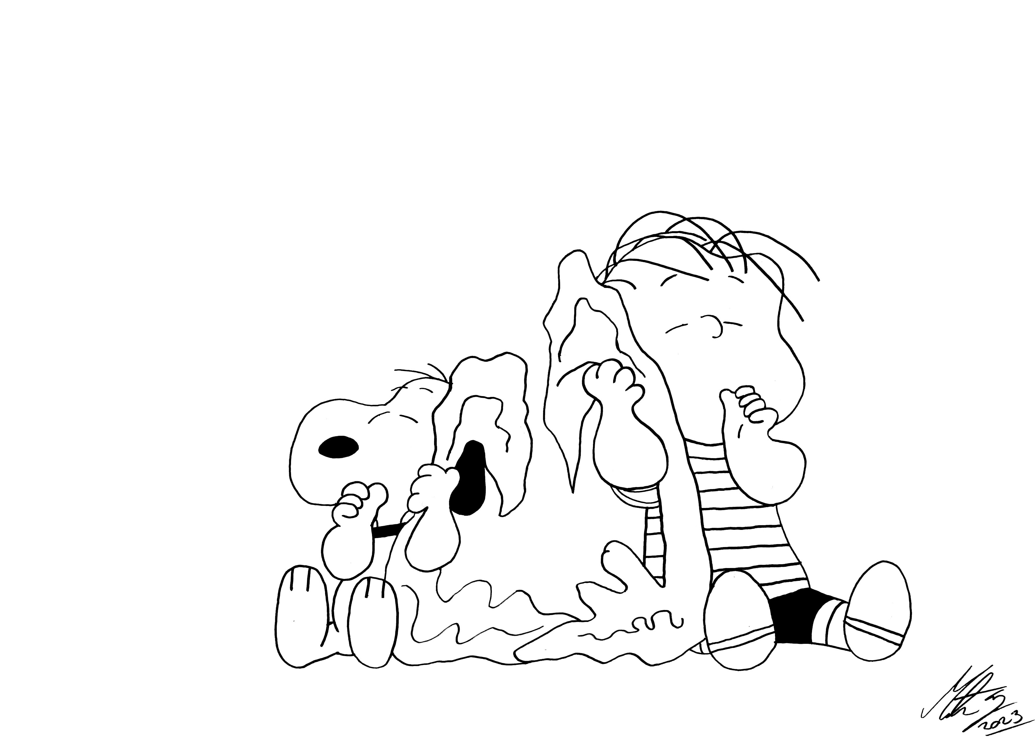 Peanuts - Snoopy and Linus by MortenEng21 on DeviantArt