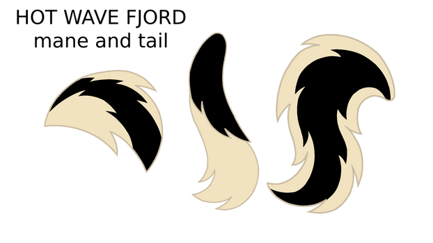 Hot Wave Fjord's Mane and Tail