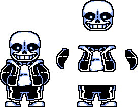 Sans Battle Sprites by flambeworm370 on DeviantArt