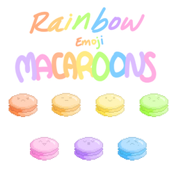 Rainbow Emoji Macaroons