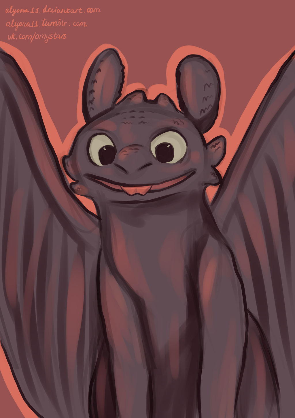 Color meme: Toothless by Alyona11 on DeviantArt