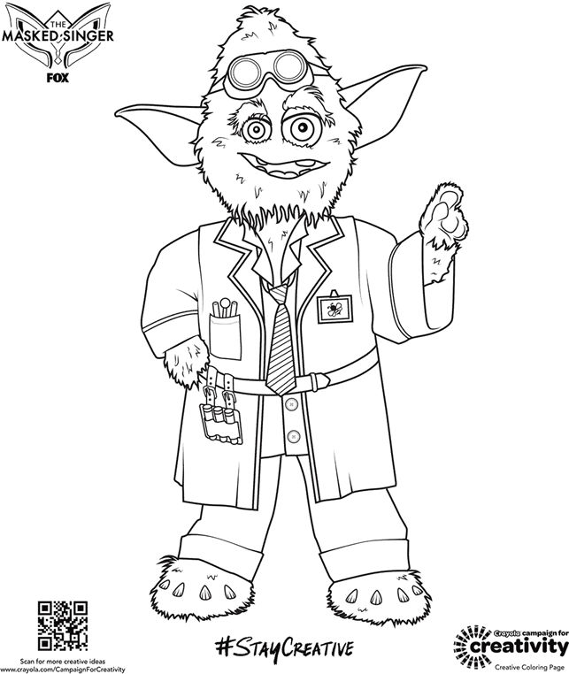 The Masked Singer Coloring Page by CassieMunoz on DeviantArt
