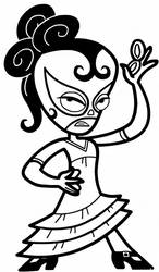 Mucha Lucha La Flamencita Coloring Page