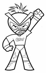 Mucha Lucha Cindy Slam Coloring Page