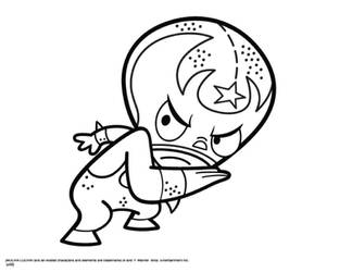 Mucha Lucha Rikochet Printable Coloring Page