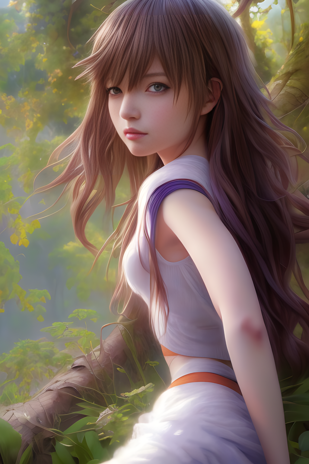 Realistic beautiful anime girl with brown hair #28 by tobithenoob on  DeviantArt