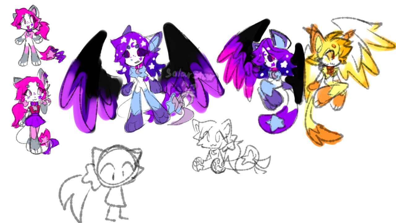 Random Simple Oc Random oc sketches :3 by SolarStarry on DeviantArt