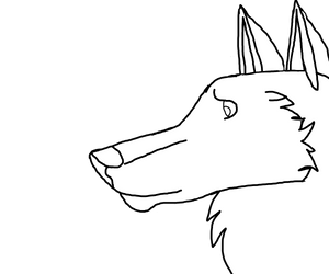 Free wolf lineart