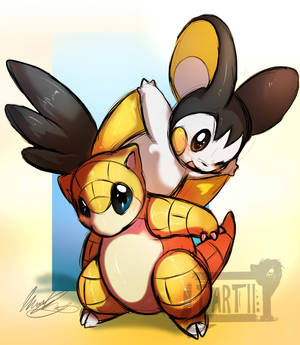 Sandshrew and Emolga