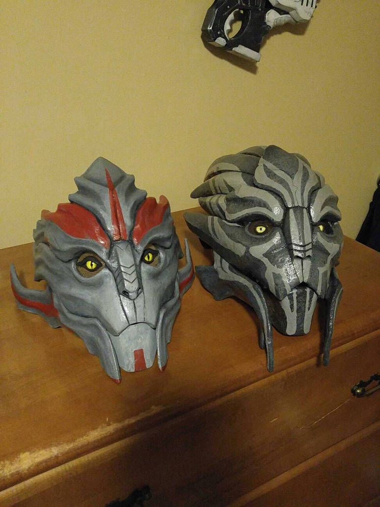 Turian masks by Pareeeee on DeviantArt