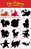 FireTypes: Gotta PLUSH 'em all!  Generation 1