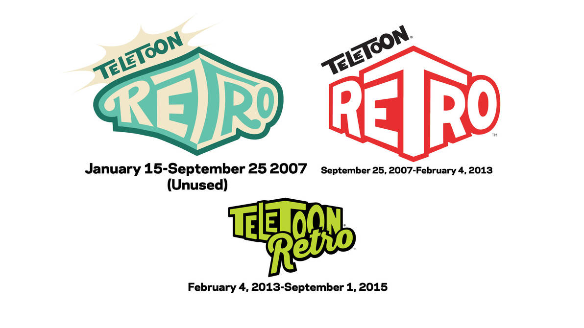 Teletoon Retro logo history(complete) by UnlimitedOutlet on DeviantArt