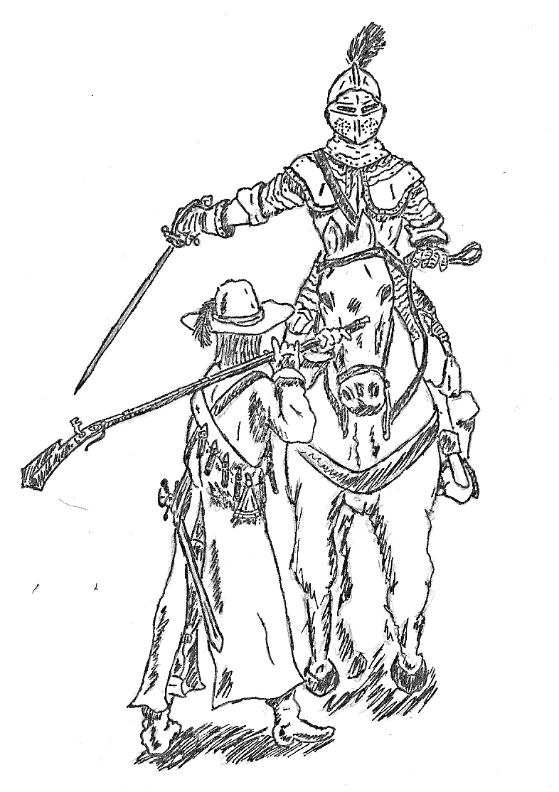 Musketeer versus Cuirassier, 30 Years' War