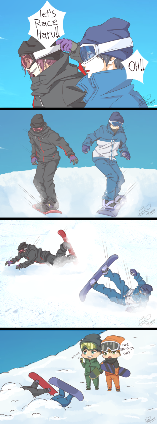 Nobody said they would be good at snowboarding