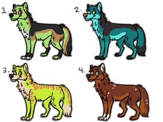 Cheap Wolf Adopts -OPEN-