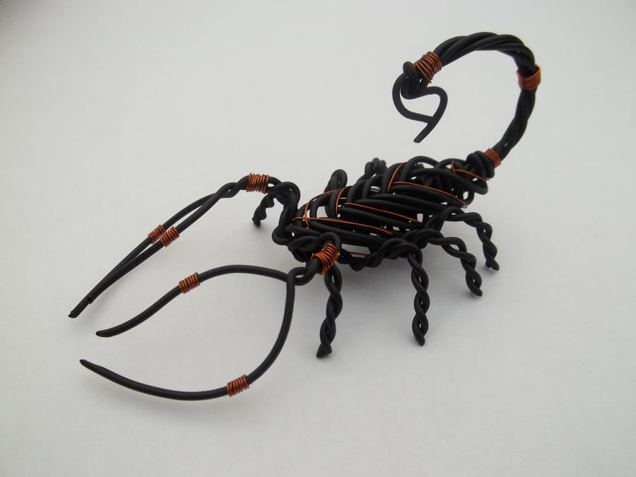 Steel and Copper Wire Scorpion by WireWerx on DeviantArt