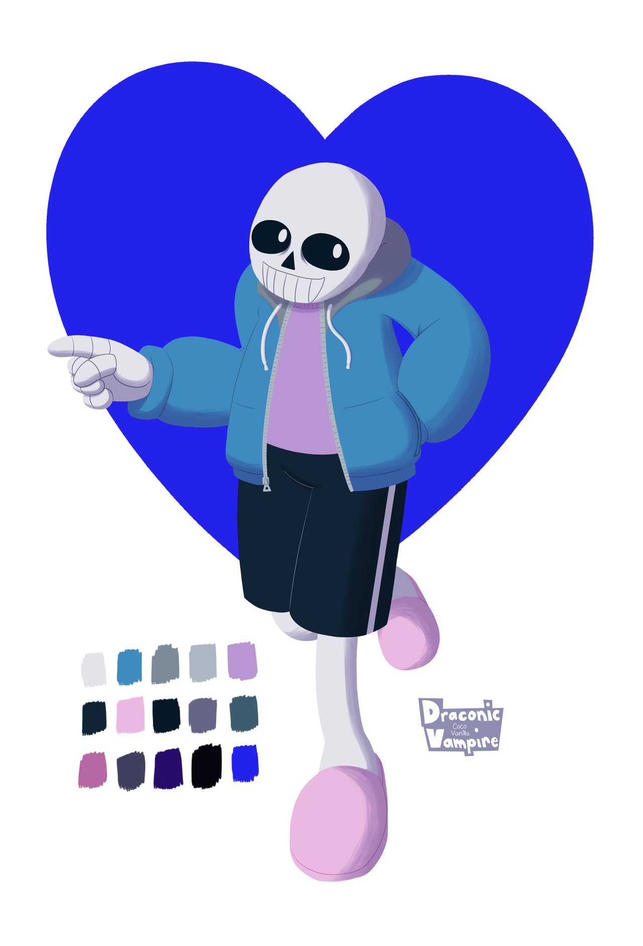 Sans Fanart (Undertale) by DraconicVampire on DeviantArt