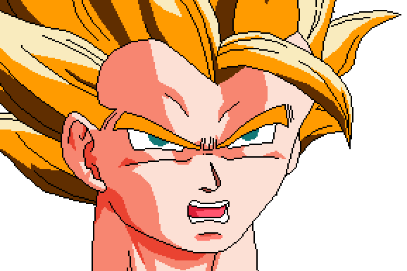 Gogeta pixel art