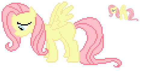 Fluttershy pixel art