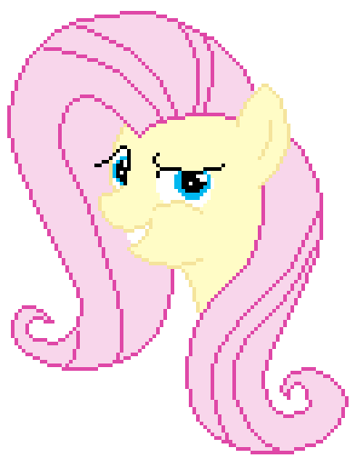 Fluttershy pixel art