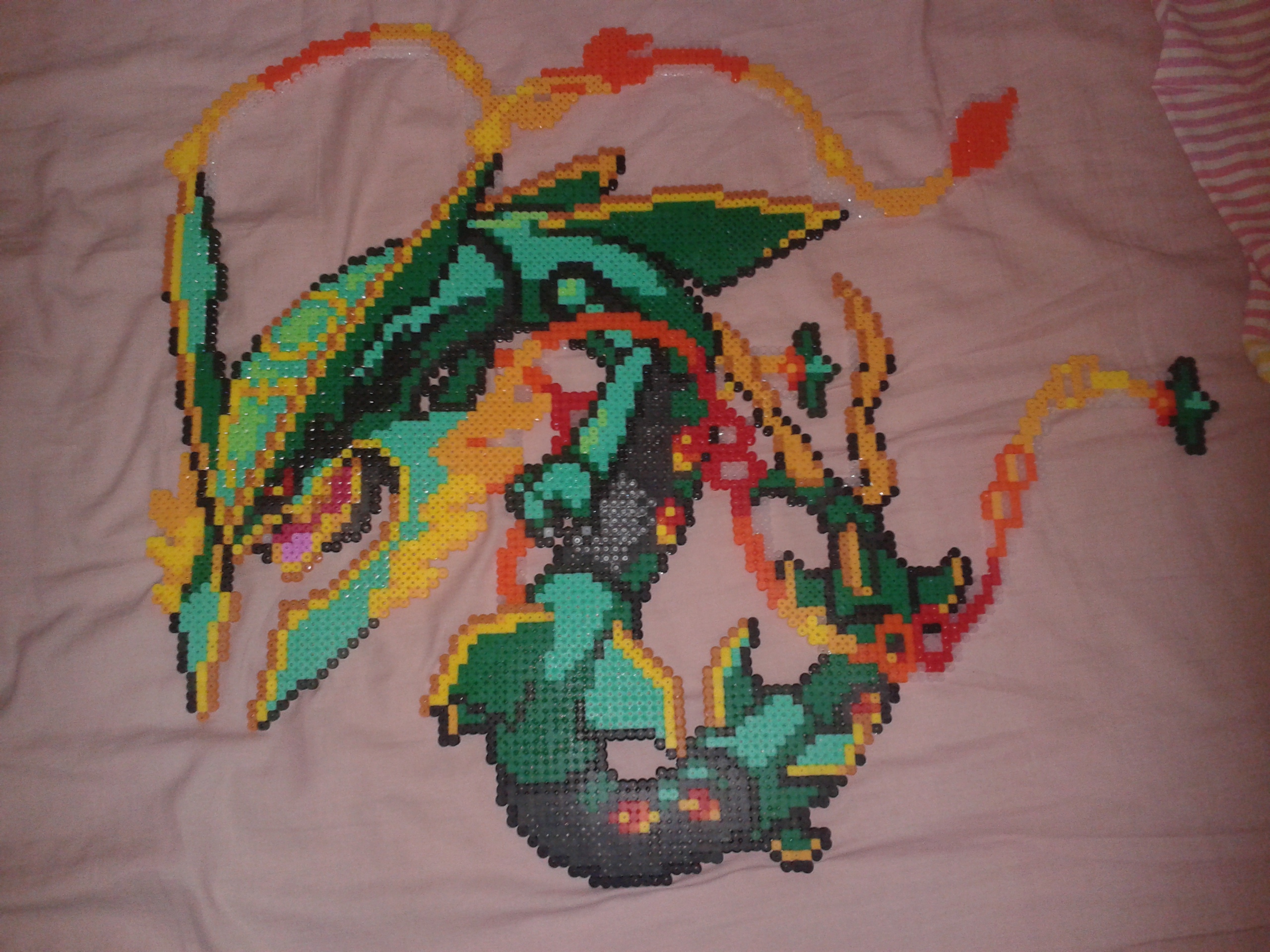 Pixel Art Pokemon Legendaire Rayquaza Huge Mega Rayquaza by Jesusclon on DeviantArt