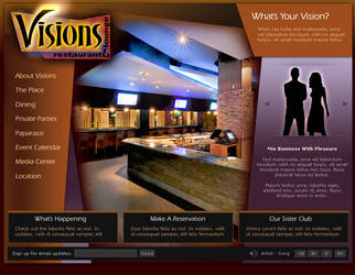 Visions Restaurant Interface