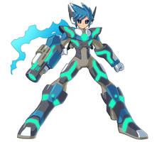 (Gunvolt OC) Zavior: weaponized