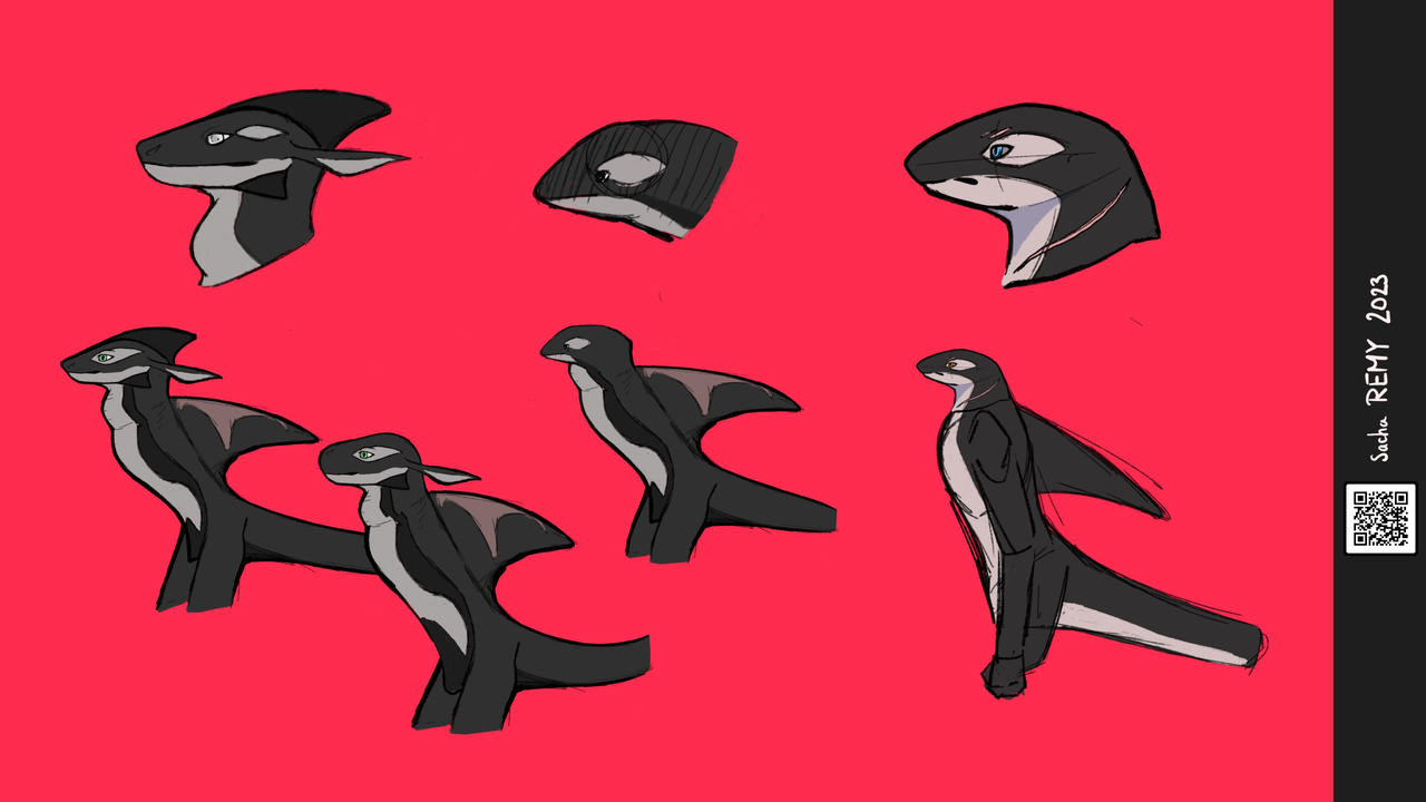 Anthro Orca design concept by AlxArtiste on DeviantArt