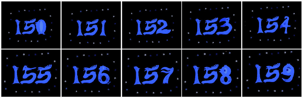 Number 159 Small Number Creatures 150-159 by richellebozynski on DeviantArt