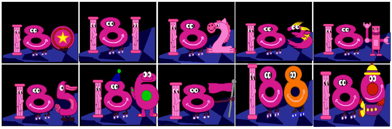Number Creatures Jump Number Creatures 180-189 by richellebozynski on DeviantArt