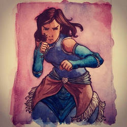 Korra in the Style of Cory Godbey