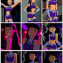 Blackfire looking good in her new outfit