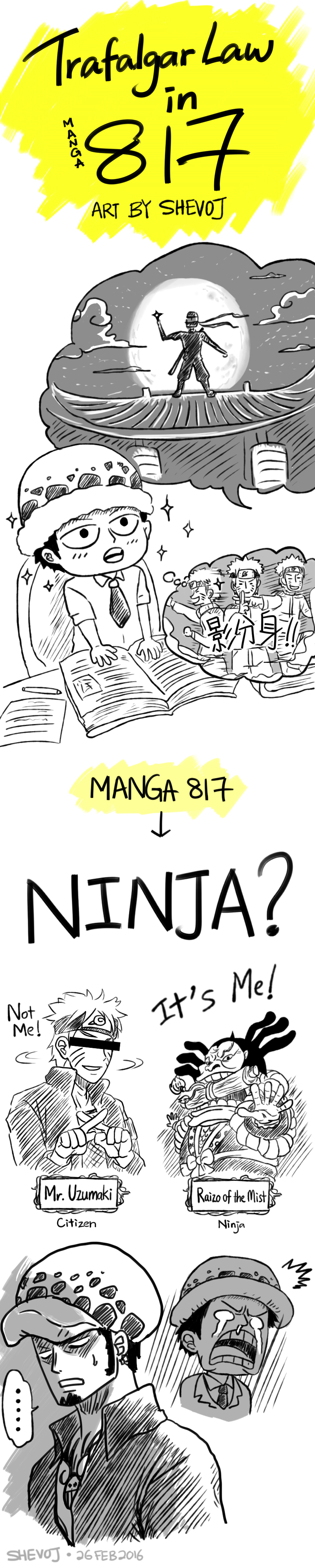One Piece Manga 817 Law Had A Dream Ninja By Shevoj On Deviantart One Piece Manga 817 Law Had A Dream Ninja By Shevoj On Deviantart