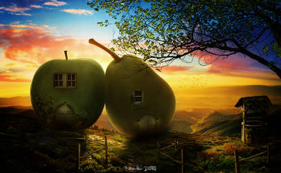 apple and pear love house