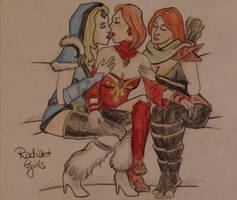 Dota 2 Sketch: Radiant Girls