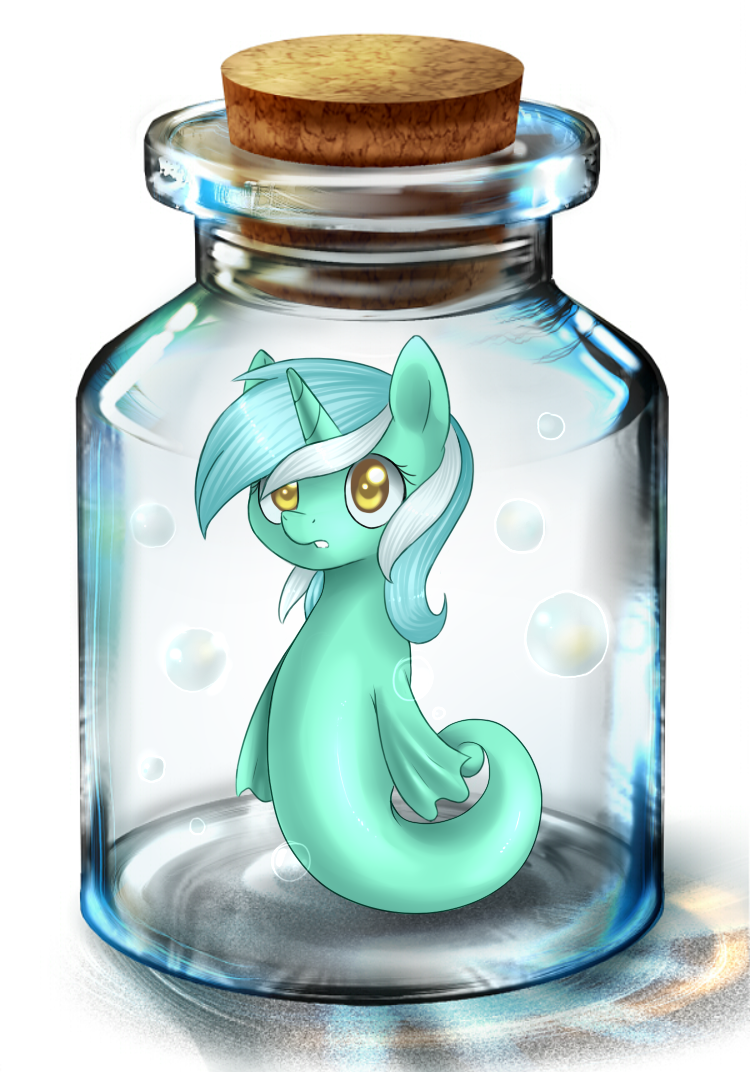 Lyra in bottle
