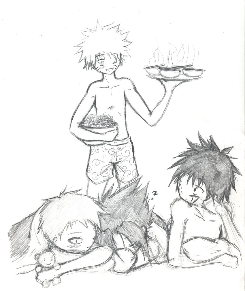 Naruto's sexy slumber party