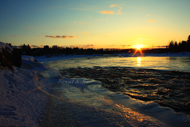 Sunset and Ice 2