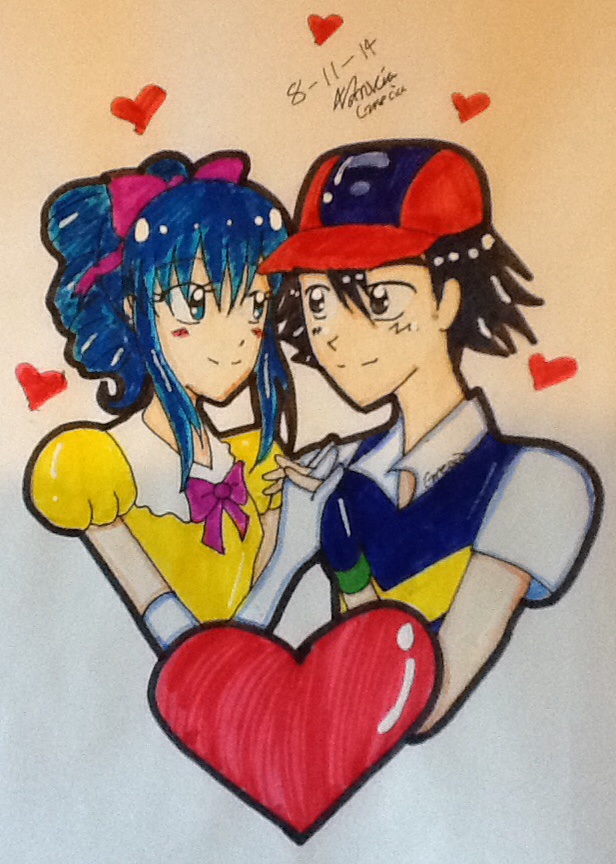 Dawn and Ash from Pokemon