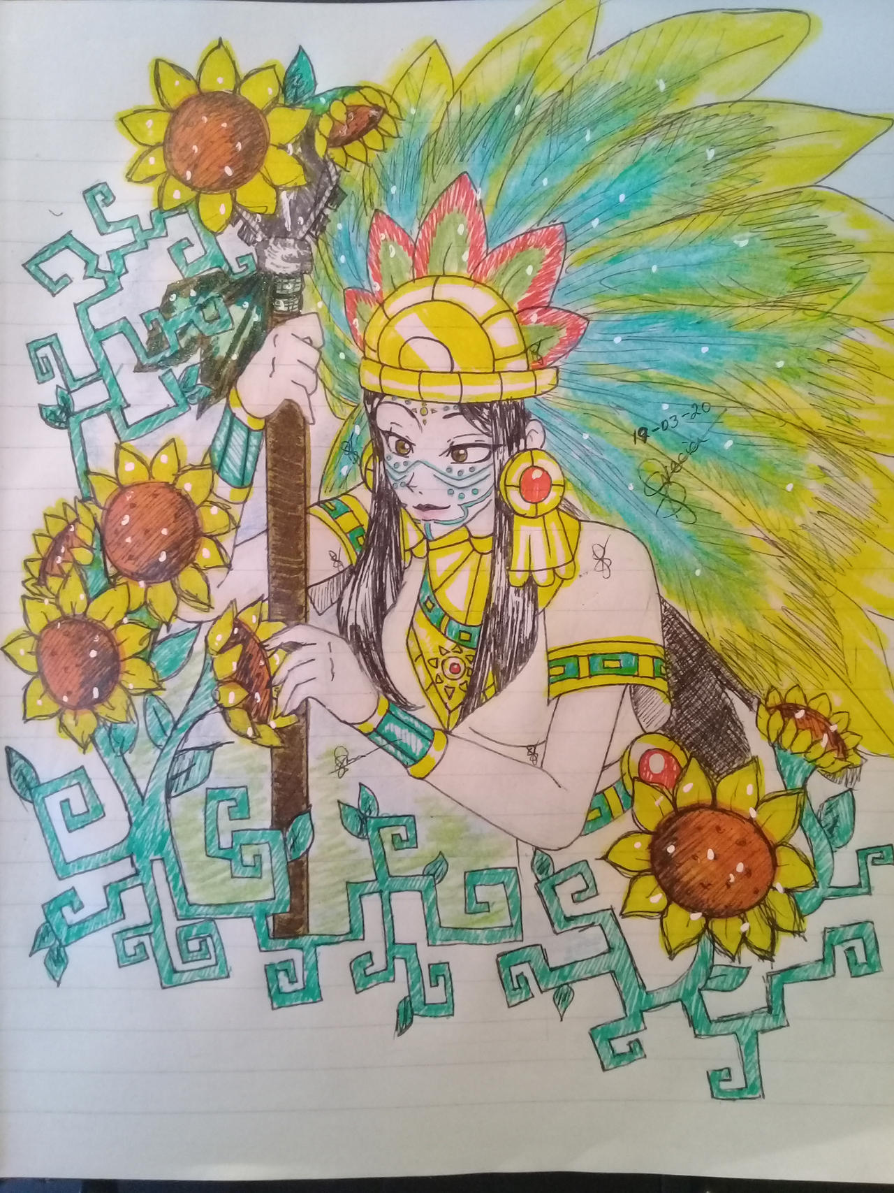 Mexico of Azteca ocs me by GreArtt on DeviantArt