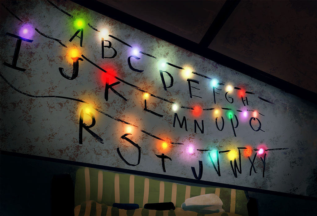 Stranger Things Glowing Lights By SzenasiB On DeviantArt
