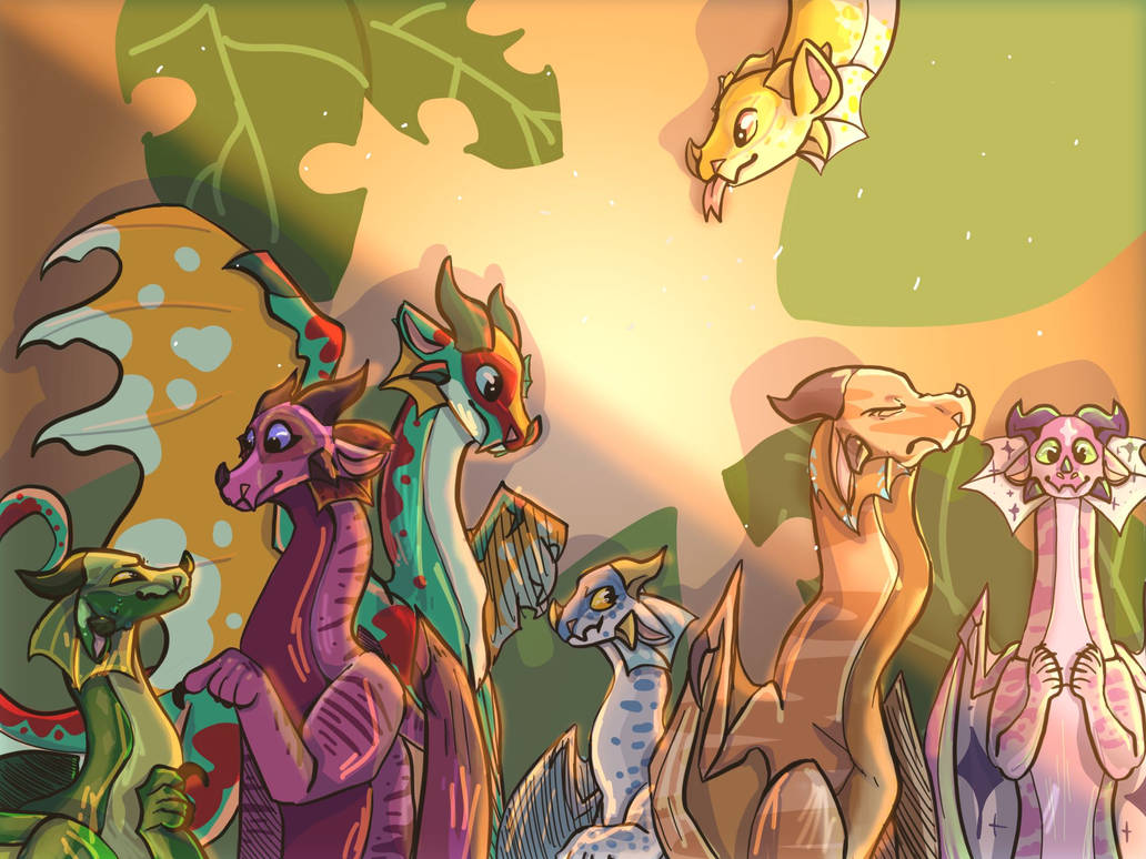 Rainwing Ruff Rainwing family redo by rainyfern on DeviantArt