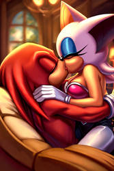 [REQUEST] Knuckles and Rouge Kissing