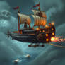 Steampunk Airship Pirate II