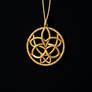 gold wire simple Celtic knot