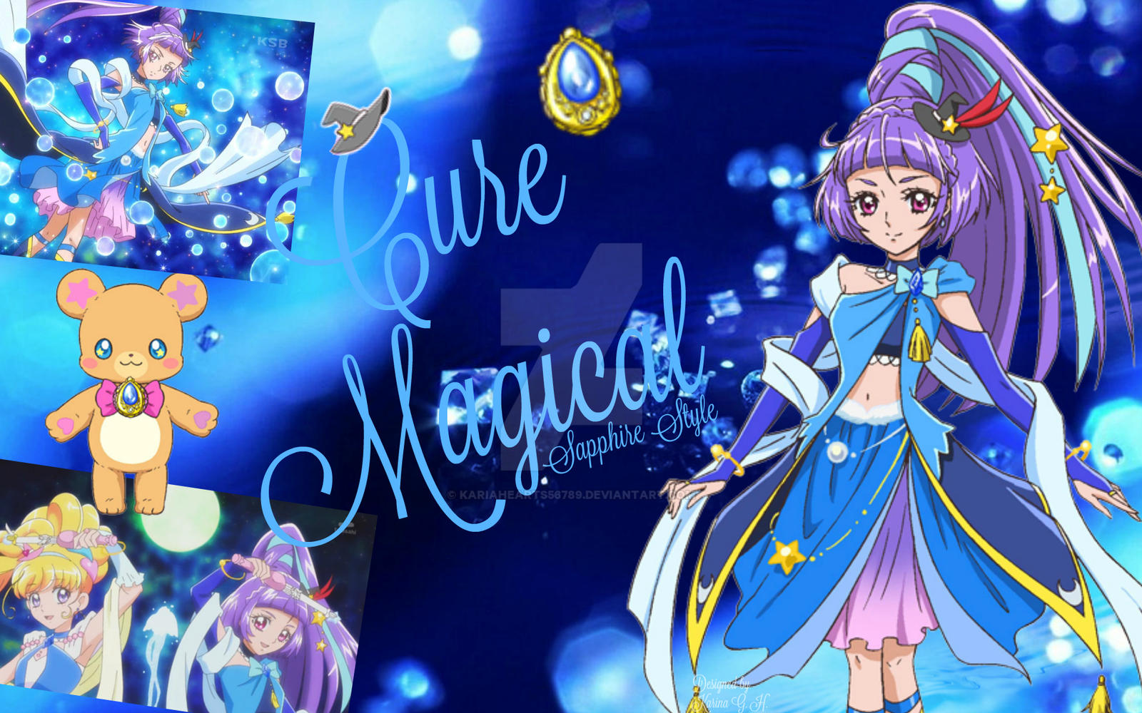 Cure Magical Sapphire Wallpaper By Kariahearts567 On Deviantart Cure Magical Sapphire Wallpaper By Kariahearts567 On Deviantart